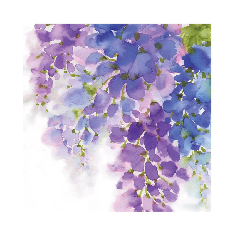 Wisteria I by Eva Watts - Wrapped Canvas Gallery-Wrapped Canvas Giclée, 30.48 cm H x 30.48 cm W