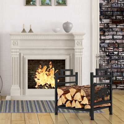 Siaosi 45cm W Metal Log Rack