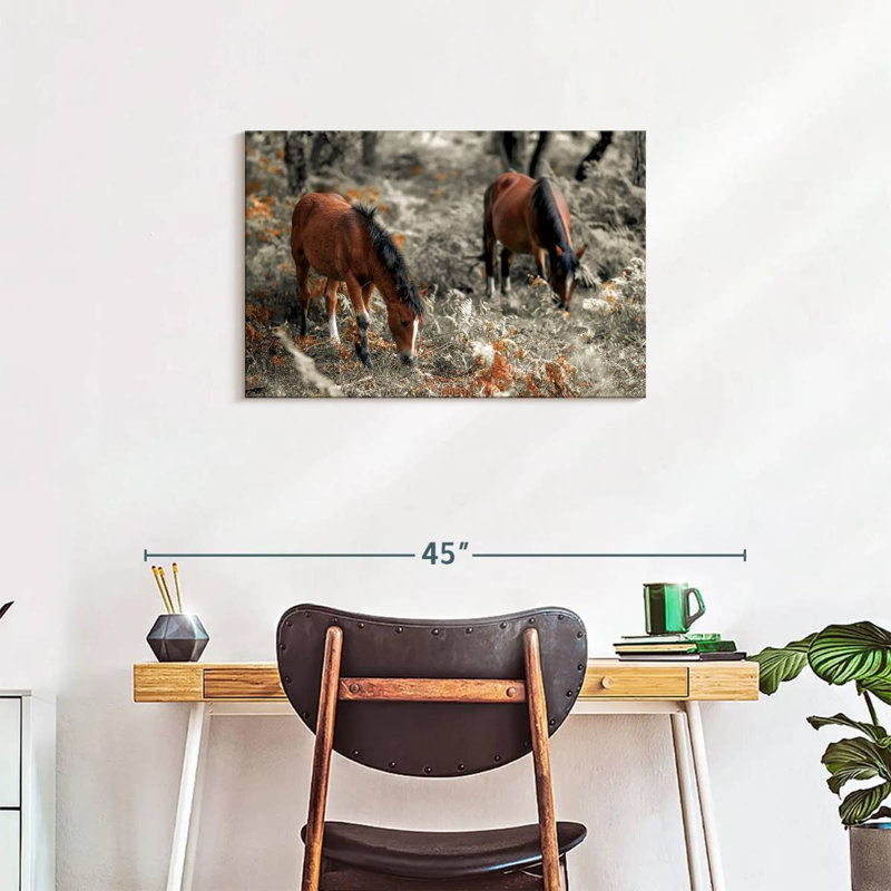 Brampt Horse Trails II, 20" H x 30" W