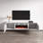 Attalla 70.9" Modern TV Stand with Electric Fireplace, High Gloss Finish, Wall-Mounted-1300747575