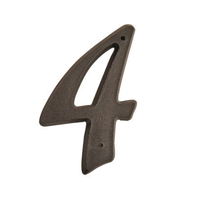 TAYMOR 25-PN54 5-1/2" Script Style House Number Matte Black