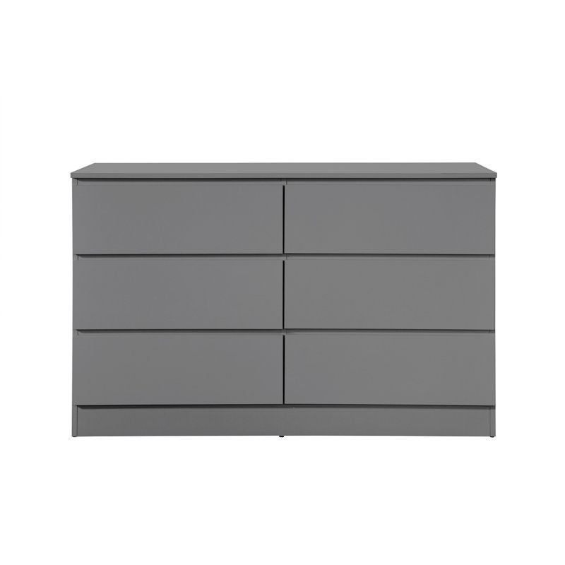 Nexus 6 Drawer 121Cm W Chest of Drawers, Grey