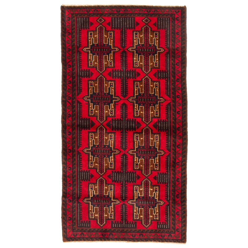 Teimani Red Rug 3'0" x 5'10"