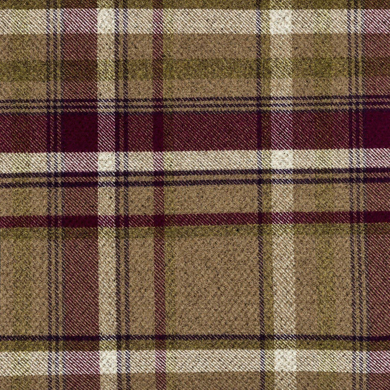 Harworth Polyester Tartan Bedspread, Purple/Green