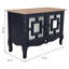 Youngblood 83cm Solid Wood Top Console Table-852657093