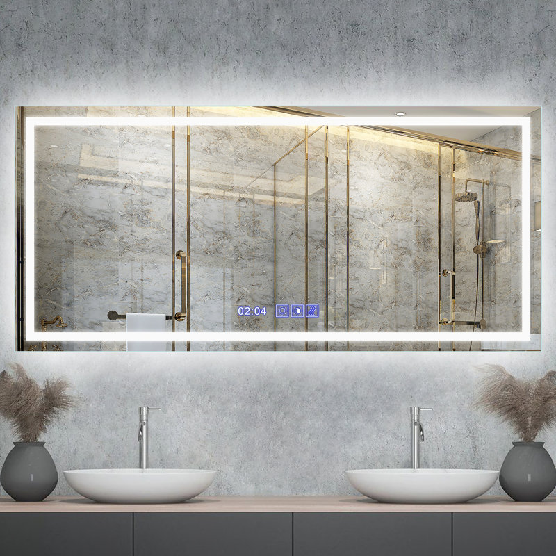 Miroir de salle de bain Amirie, 28 po x 60 po