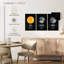 «Sun Earth Moon Facts», ensemble de 3 reproductions sur toiles-201238474