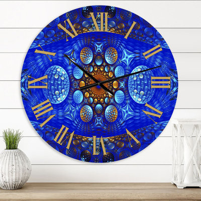 Fractale portail magique - horloge murale moderne