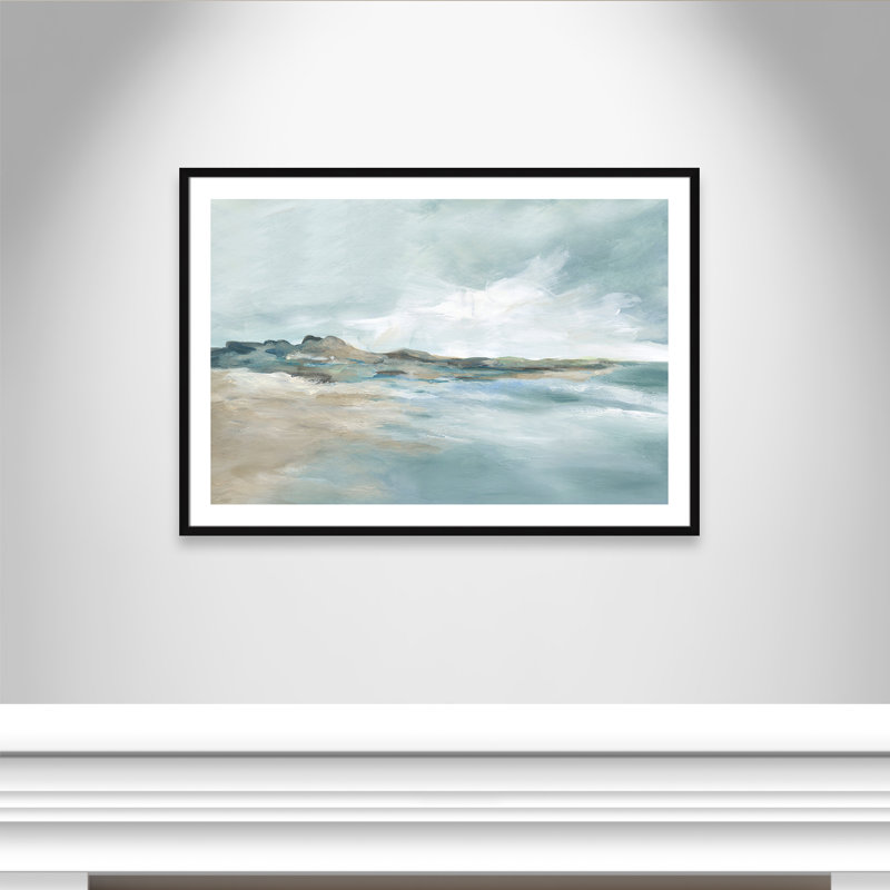 Imprimé Sandpoint par Carol Robinson, Noir, noir, noir, noir, H 29,5 po x l 41,5 po x P 1,25 po