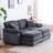 Ariaha 84.6'' Oversized Modular Combo Sofa with Ottoman-102155983