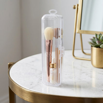 Clear Brush/Pencil Case - Make-Up Organizer