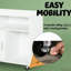 Support pour imprimante mobile avec compartiments verrouillables Nordic Design