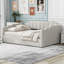Lit de jour rembourré avec rangement inférieur, taille double, beige-159797122-159797127