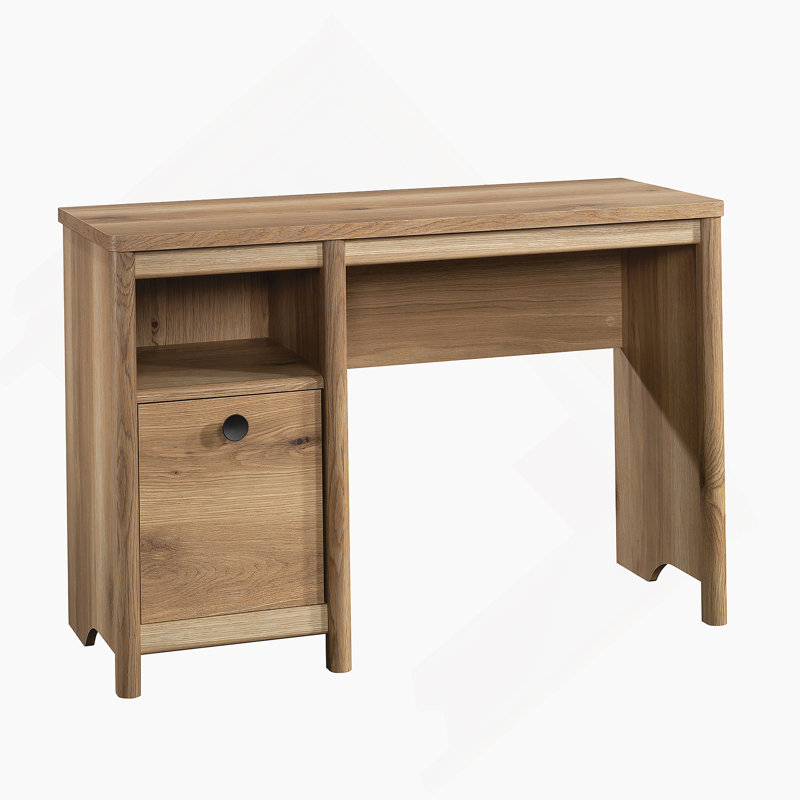 Bureau rectangulaire avec rangement pour la maison et le bureau, Brun