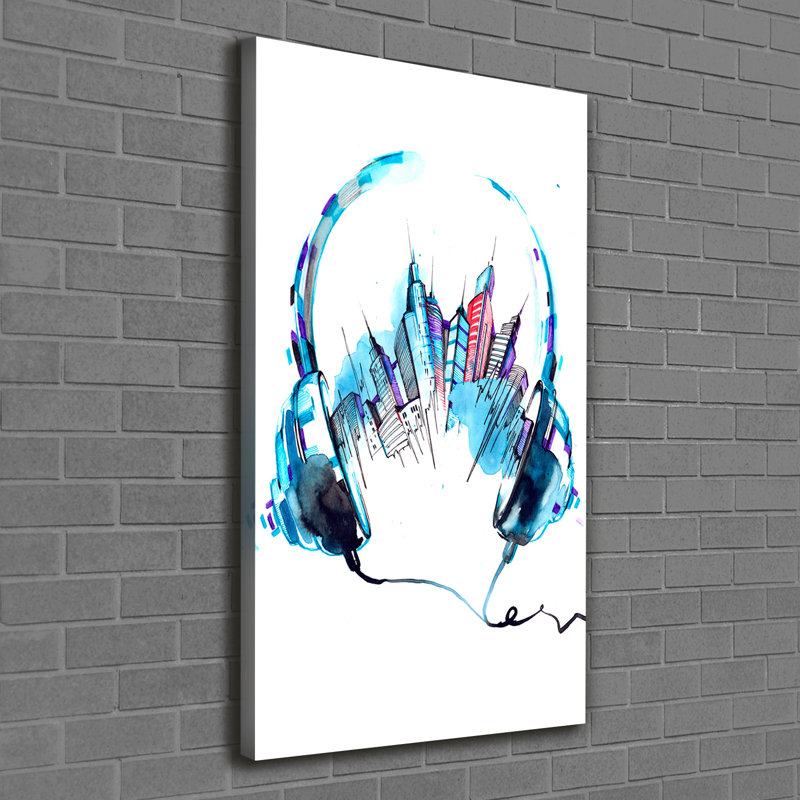 City Music - Wrapped Canvas Print
