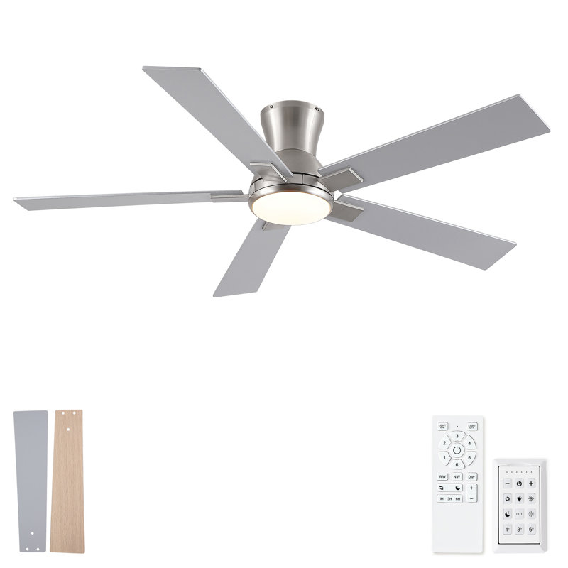 Ventilateur de plafond 52 po avec lumière et télécommande