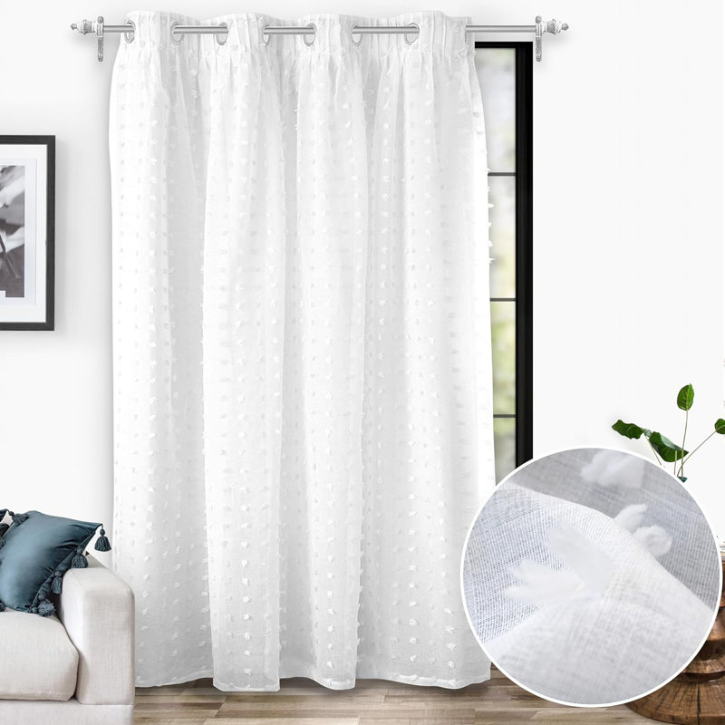 Blackout Curtain Single Panel, Off White, 52" W x 84" L