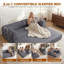 3 Seater Linen Sofa-130670064