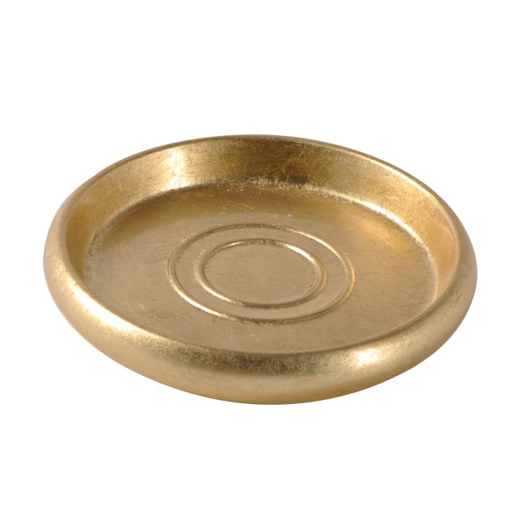 Ohatchee Ceramic / Porcelain Soap Dish, Gold