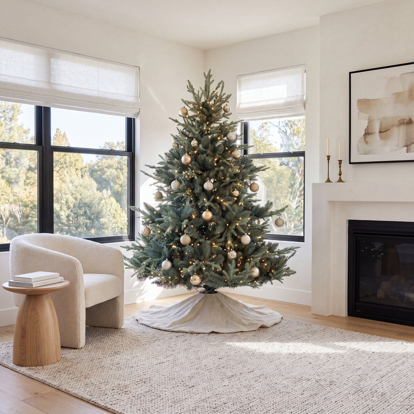 Majestic Prelit Mixed Tips Hinged Christmas Tree, 5'
