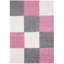 Myshaggy Collection Rugs Geometric Design in Pink-1409070461