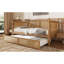 Lit de jour simple en rotin de style traditionnel avec lit gigogne simple pour un espace limité, chambre d'amis, pas de sommier tapissier, noyer antique-1109546152-1109546155