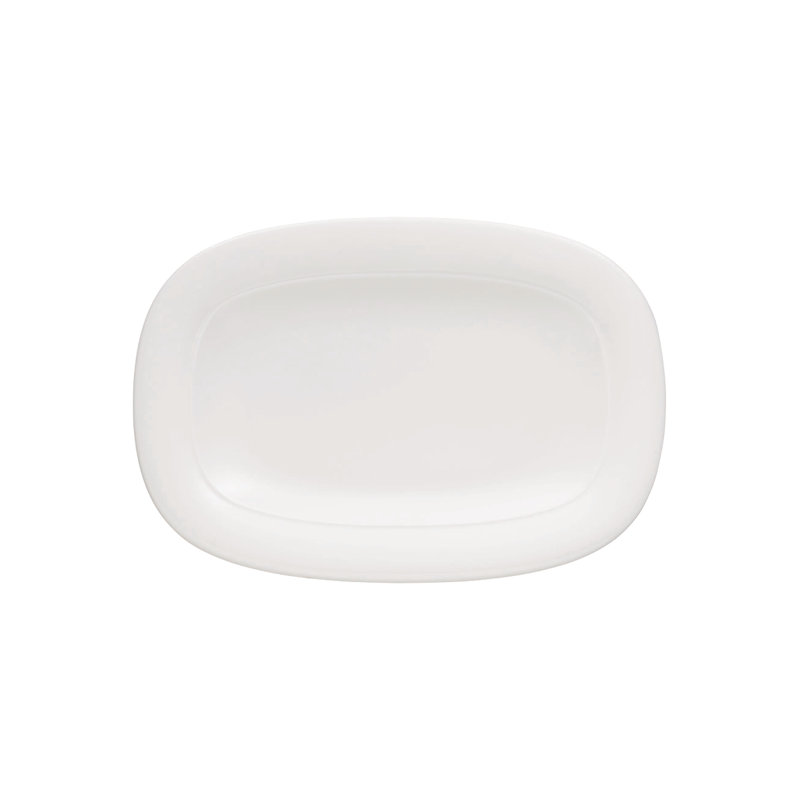 Oneida Hospitality Tenor High Alumina Platter, 1" H x 10.6" W x  7.3" D