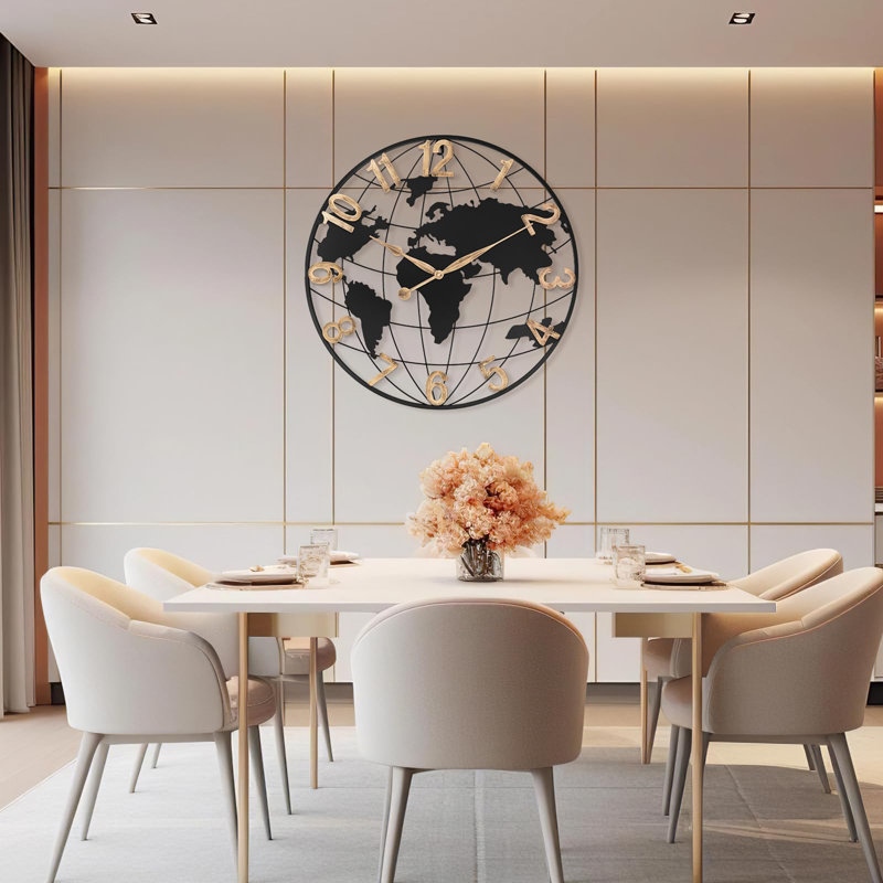 Horloge murale moderne et silencieuse, Grand