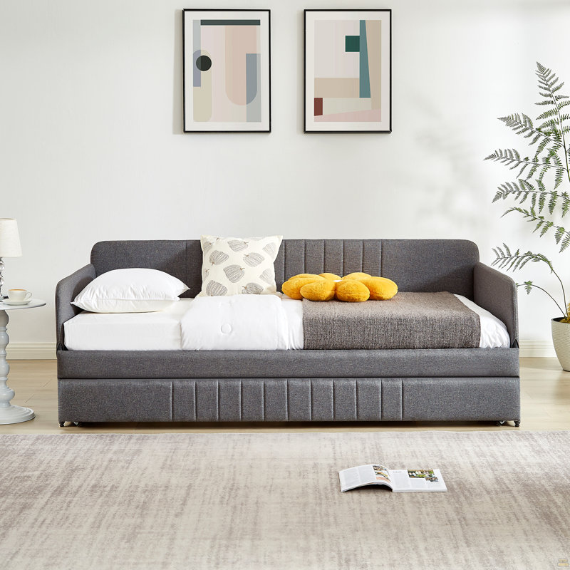 Daybed, Sofa Bed Metal Framed With Trundle Twin Size