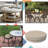 Decorative Indoor Outdoor Waterproof Round Cushion Cover, Patio Bar Stool UV Resistant Seat Cover-645192074