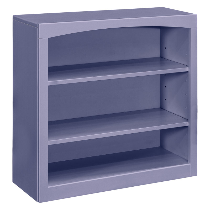 Ossy Solid Wood Classic Bookcase, (3 Shelves) 30"H x 30"W x 12"D, Wedgewood Blue