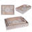 Handcrafted Whitewashed Mango Wood Serving Tray -588811966-588811967