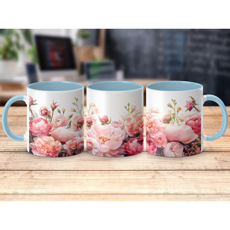 Ceramic Coffee Mug, Light Blue