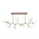 Gem 10 - Light Dimmable LED Sputnik Modern Linear Chandelier