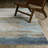 Goulart Textural Distressed Ombre Blue/ Beige Area Rug-850062000