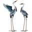  Ensemble de 2 grandes grues en métal 37-40,7 "Blue Heron