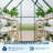 Walk-In Aluminum Greenhouse – 6x4FT with Polycarbonate Panels – Heavy Duty Frame, Quick Setup, Roof Vent, Weather Resistant for Garden, Backyard, Patio (Green)-123377625