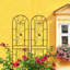 Barrière de jardin en treillis de jardin en métal 86,7 "x 19,7" treillis antirouille pour plantes grimpantes
