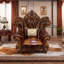 Fauteuil en cuir de vache de 57,87 po de largeur
