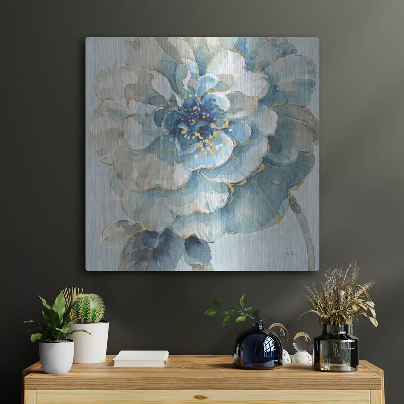"Indigold VII bleu clair" par Lisa Audit, H 24 po x l 24 po