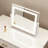 Lighted Vanity Mirror With Smart Touch Control, 3 Color Modes & Brightness Adjustable, LED Makeup Mirror With 10X Magnification, 360° Rotation, Sturdy Aluminum Frame