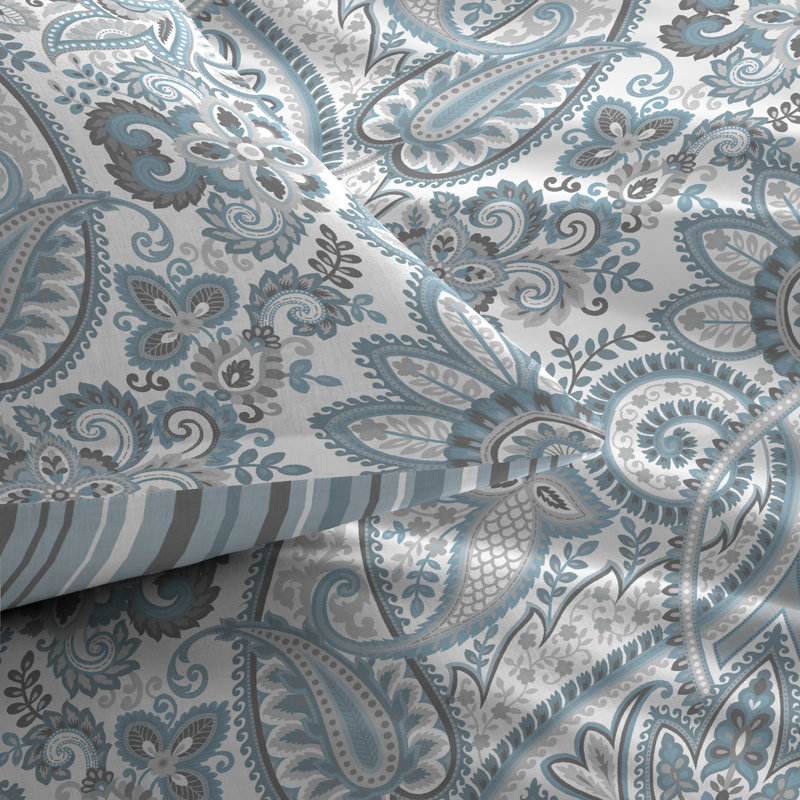 Maduri Polyester Damask Duvet Cover Set with Pillowcases Included, Single Duvet Cover + 1 Standard Pillowcase, Ochre