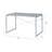 Jurgen Faux Concrete & Silver Finish Writing Desk-65014712