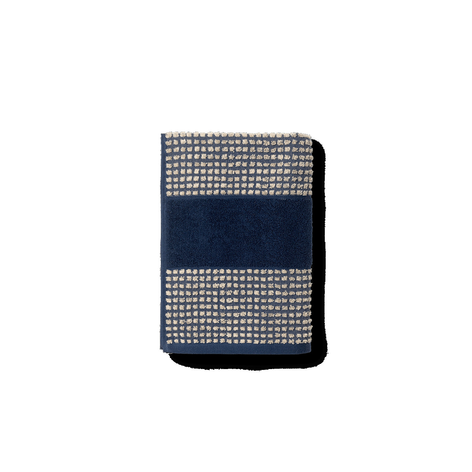 Check Bath Sheet 39.4" X 70.9", Blue/Sand