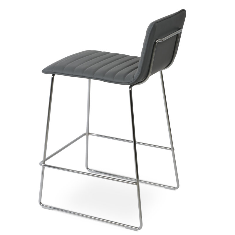 Corona HB Wire Full UPH Bar & Counter Stool, Gray, Short Stool (23" Seat Height)