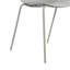Bali Pair of Kitchen Chairs - Ribbed Plastic Seat with Matching Metal Legs-2083223174