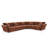 Minimore Modern Style 145.3" W Marigold L Shape 6s Sofa-2049014925