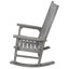Chaise berçante surdimensionnée à haut dossier et siège large pour une détente intérieure et extérieure