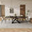 63"–94.5" Extendable Double Pedestal Dining Table