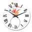 Composition avec bouquet floral minimaliste VII - Horloge murale décontractée-1391929867